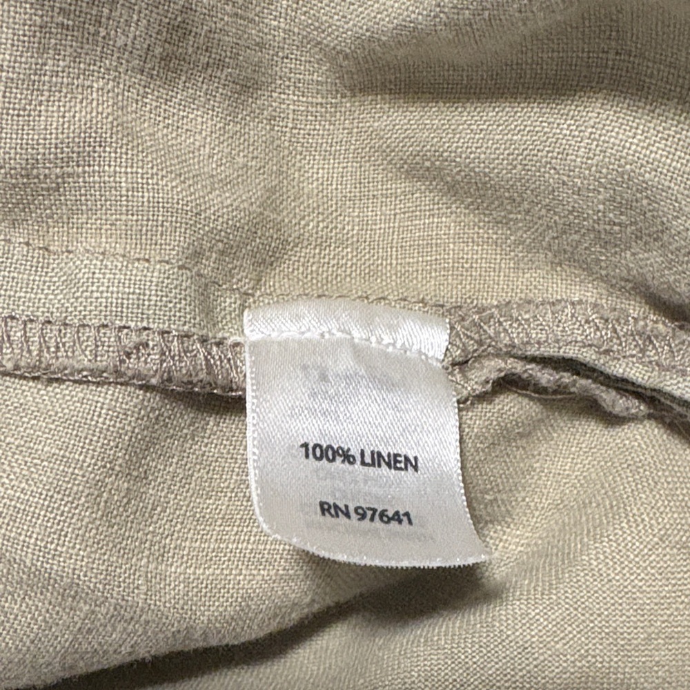 J. Jill Sleeveless Light Khaki Linen Maxi Dress - Picture 4 of 4